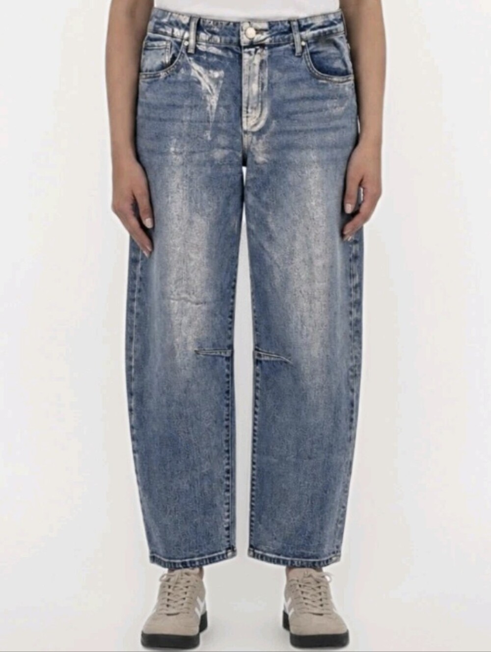 Kut from the Kloth Women's Light Blue Washed Cropped Jeans